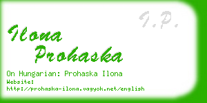 ilona prohaska business card